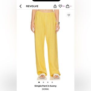 COPY - Worn once yellow linen pants